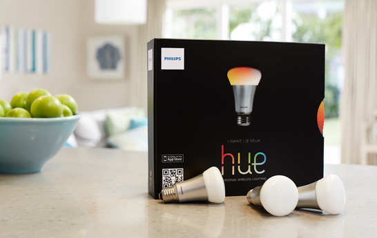 Phillips, Hue, Connected lighting, Starter Kit, Apple, android phone, iOS phone, remote control