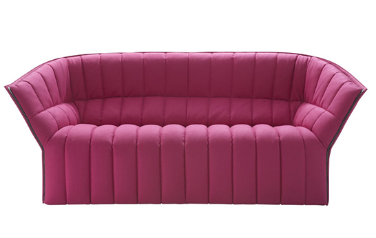quilted, upholstery, surface trend, Ligne Roset, MoÃ«l sofa, Inga Semp©