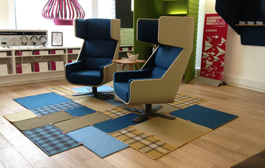 area rug, flooring, modular, customizable, carpet, BuzziSpace, BuzziPatch,