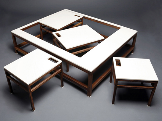 modular tables, The Compound table, italy ohaly