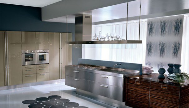 Damenico Palucci Outline for Pedini Turns the Kitchen on its Side