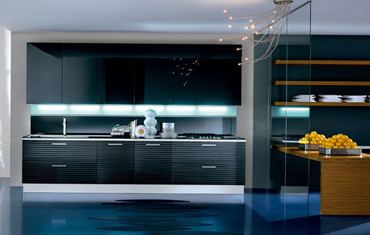 Damenico Palucci Outline for Pedini Turns the Kitchen on its Side