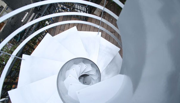 Etika Spiral Staircase by Alvaro Plugs for Sandrini Scale