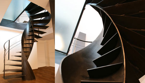 Etika Spiral Staircase by Alvaro Plugs for Sandrini Scale