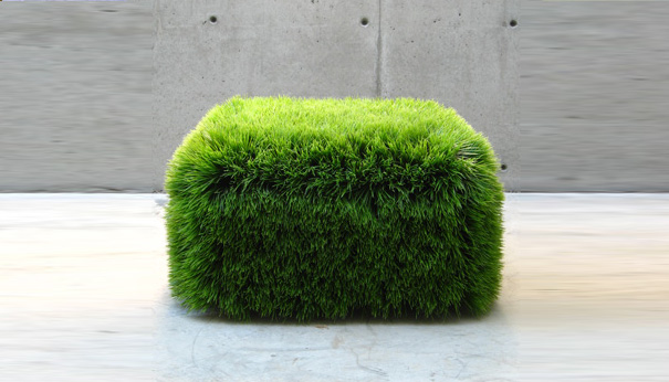 The Grass Ottoman by GH Design