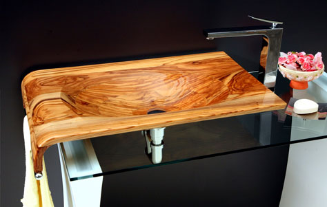 Enter the World of Wooden Washbasins by the E-Legno Group