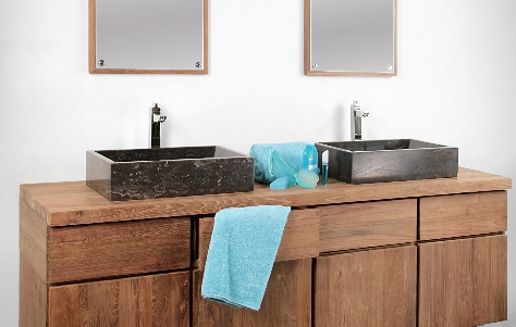 ReOrient Sculpts Reclaimed Teak Wood into the Stunning 4Bath Collection