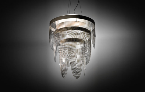 Swinging, Swooping Suspension Light: Ceremony by Slamp