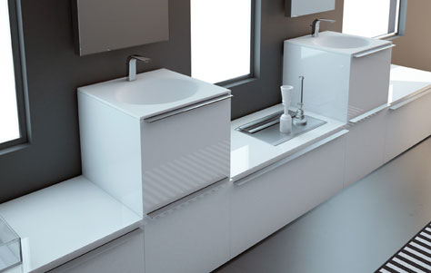 The Modular KA Bathroom Collection by Francesc Rife for Inbani