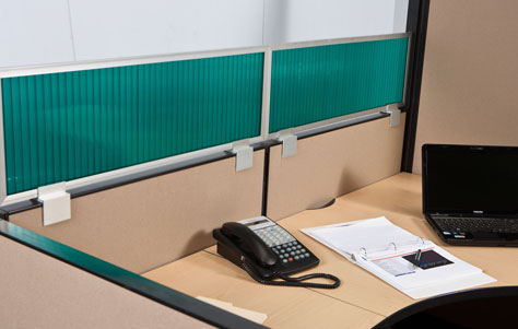 Convenient Cubicle Wall Panel Extenders by Obex