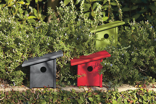 Recycled HDPE Birdhouses by Room & Board