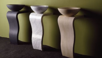 Wave Pedestal by Stone Forest