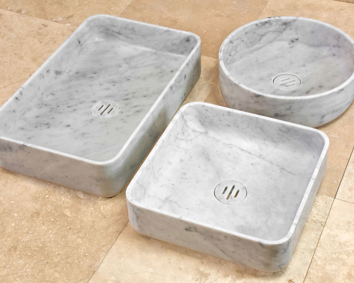 Contour Vessel Sinks by Stone Forest