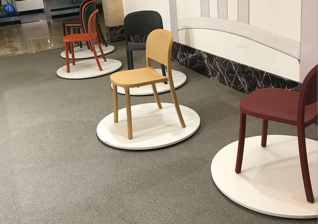 At NeoCon 2018: Emeco's 1 Inch Reclaimed