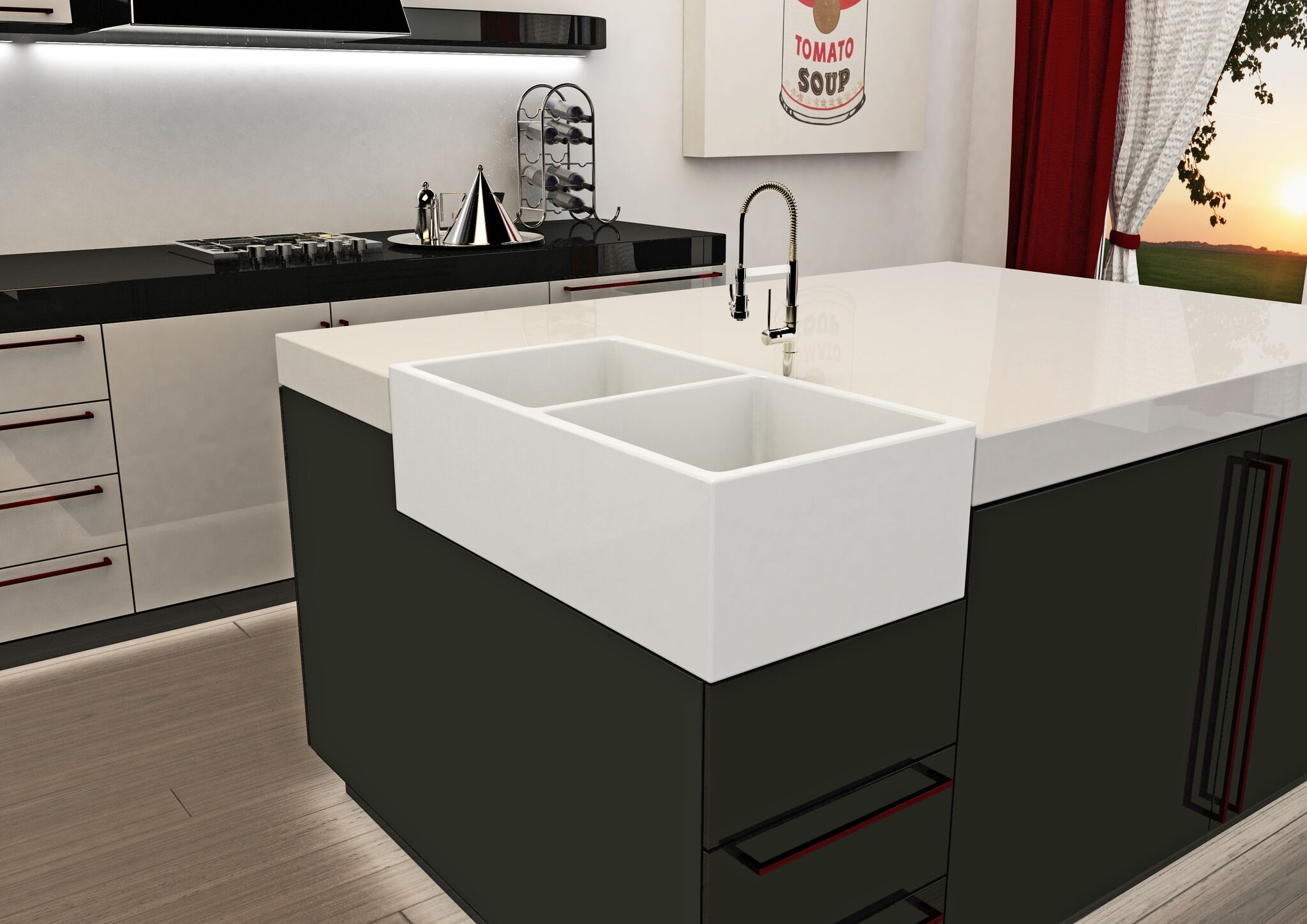 cool looking kitchen sink