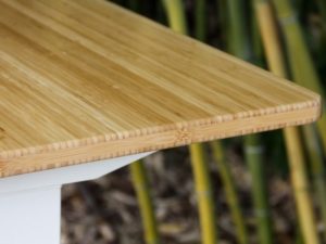 detail of bamboo desktop