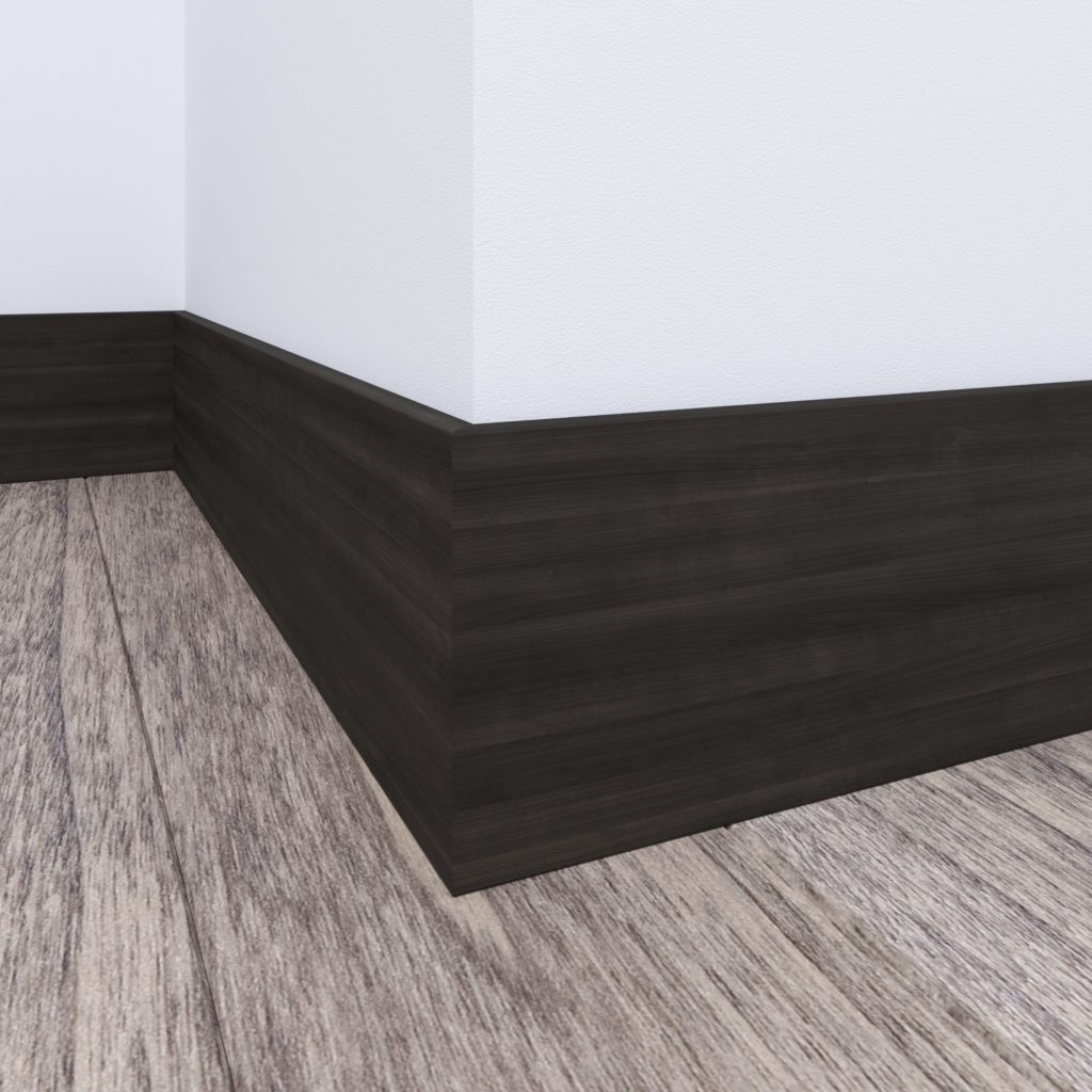 S4S Decorative Boards stained black moulding detail