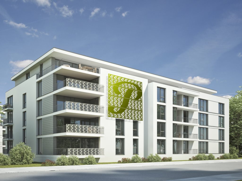 Mesh by Parasoleil custom panel for apartment building