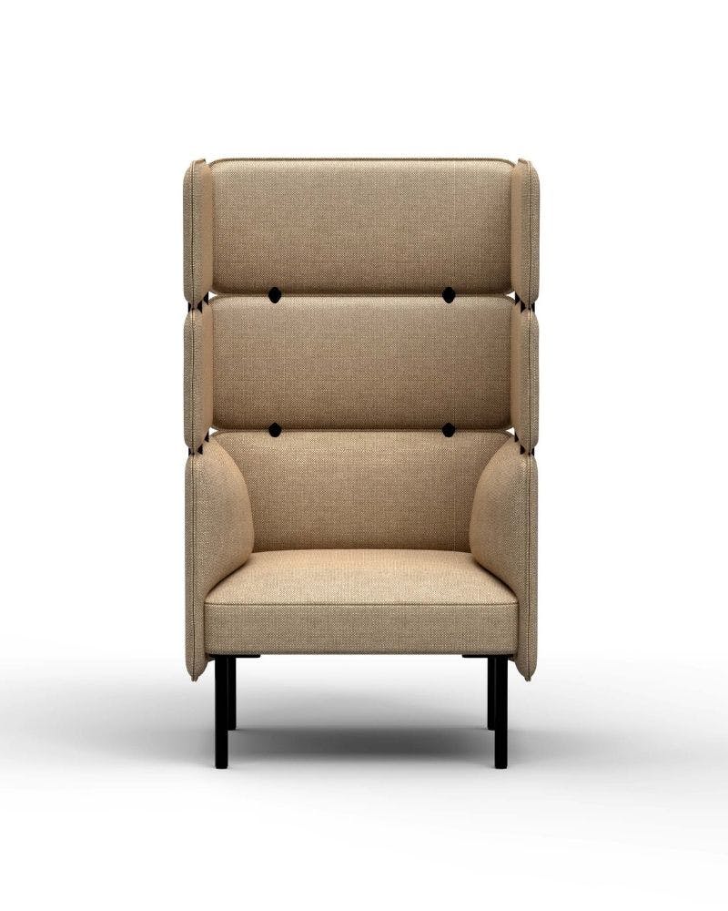 Adapt Modular Seating lounge chair high back tan
