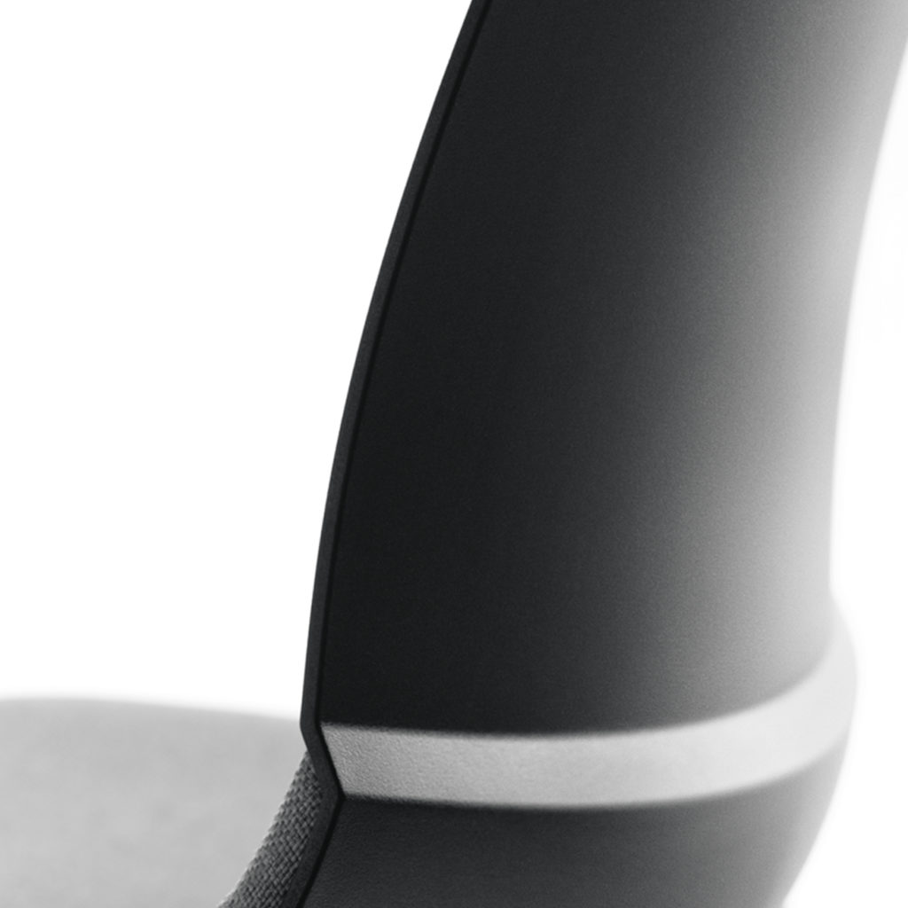Mika Multi-Purpose Chair rear detail gray