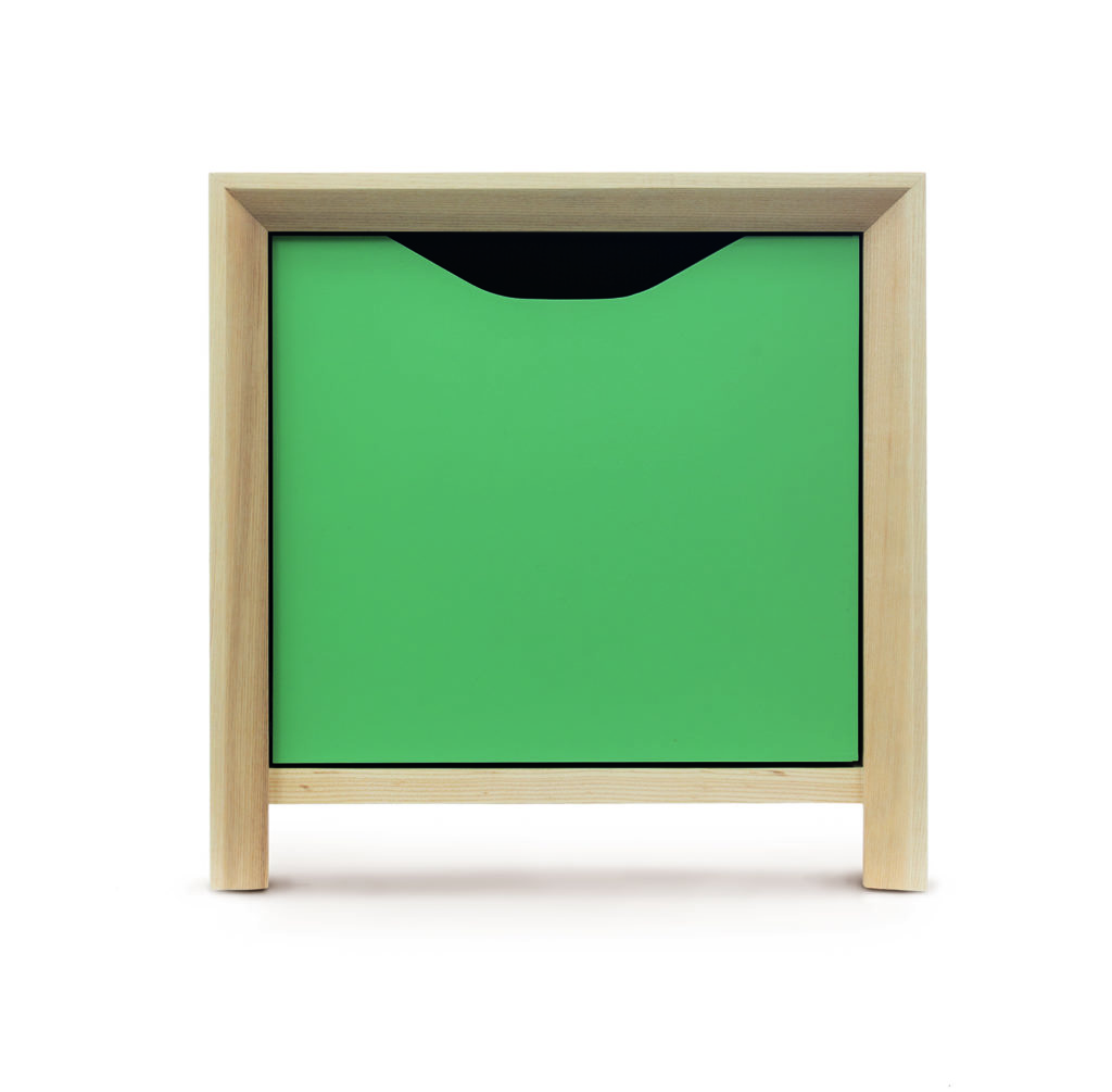 Concordic Livvi furniture system green storage cabinet