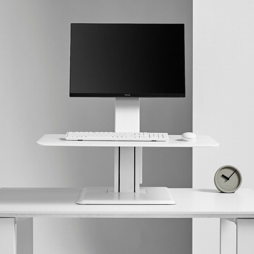 QuickStand Eco front view with monitor