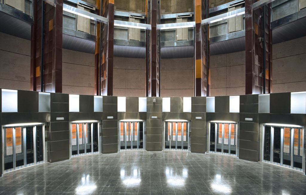 TK Elevator elevators at Barcelona metro station