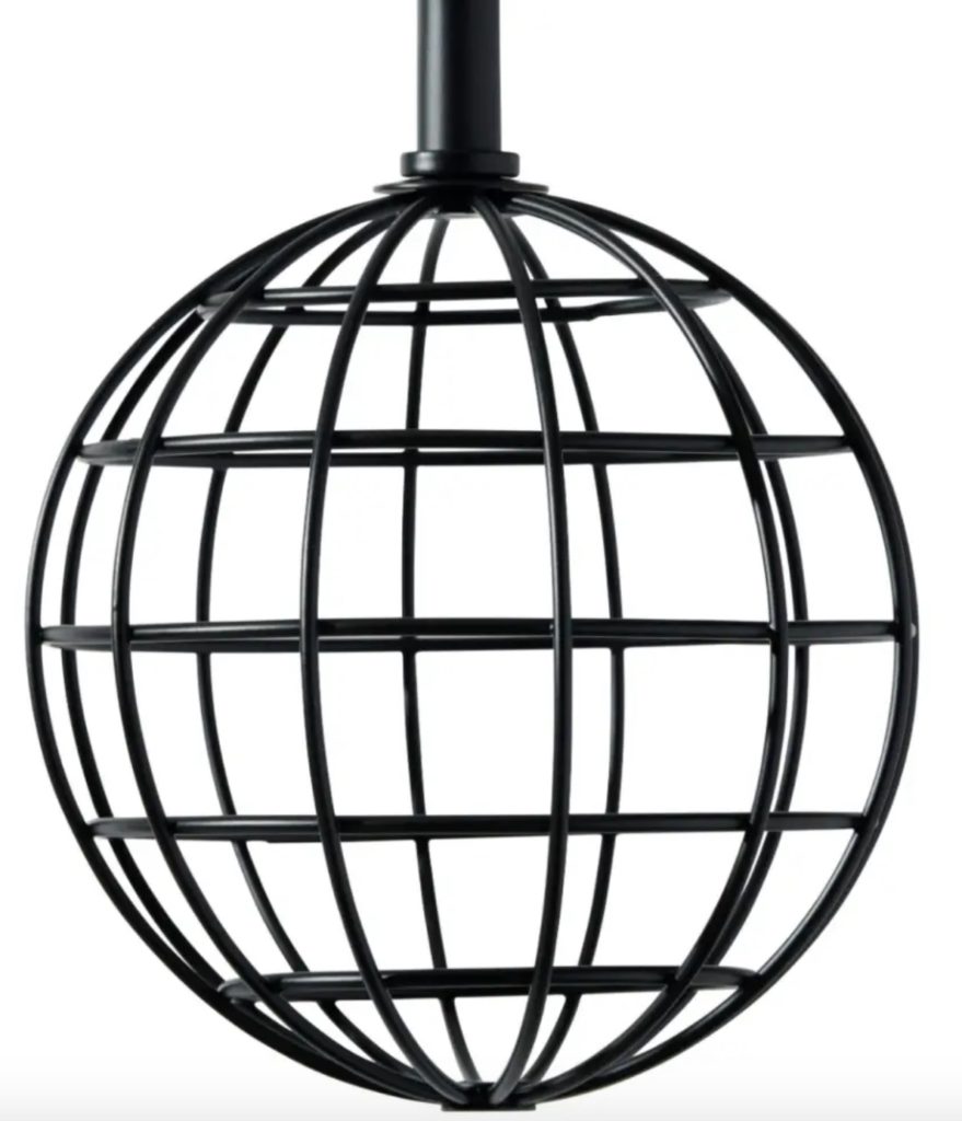 Verdo chandelier metal cage close-up