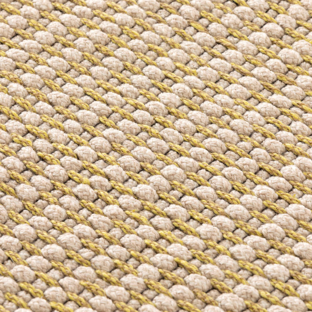Yellow Cord rug detail 
