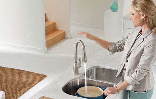 Never Sully the Faucet Again: Motion Sense by Moen.
