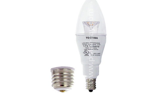 Toshiba Lights the Way with the 180 Line of LED Candelabra Bulbs.
