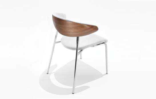 Bistro, Daniel Figueroa, Loewenstein, seating, office chair, 3D Veneer, bistro chair, restaurant chair,