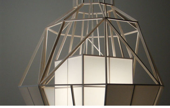 Daniel Hulsenbergen, balsa wood, Oracover, lightweight lamps, pendant lamp, Dutch Design, Studio Daniel