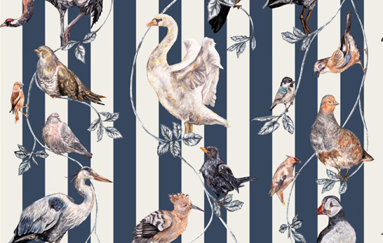 Beautiful New Bird Patterns by House of Hackney