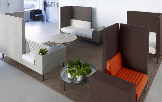 Smallroom, Ineke Hans, Offect, sofa, privacy sofa, green, office plant life, seating system, contract