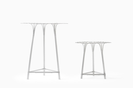 Han Gallery, Taiwan, Nendo, steel bamboo table, modern materials, residential, hospitality