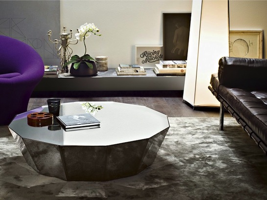 Yani, Gallotti & Radice, coffee table, residential, hospitality, mirrors