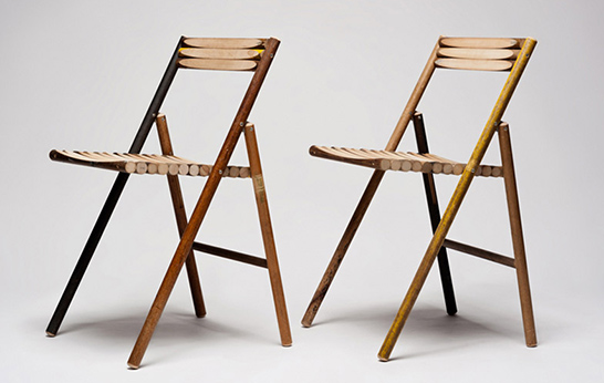 Steel chair, IMM Cologne, Reinier de Jong, seating, recycled, wood, Netherlands, 