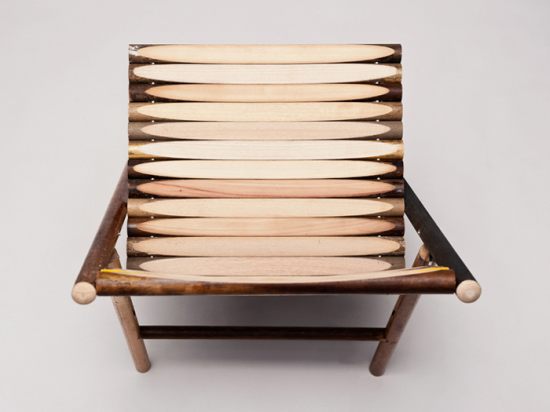 Steel chair, IMM Cologne, Reinier de Jong, seating, recycled, wood, Netherlands, 