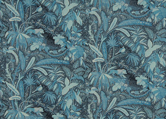 surfaces, textiles, wallpaper, Midnight Garden - Lioness, Beacon Hill