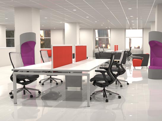 furniture systems, office, collaborative workspace, contract furniture, desks, connection Zone, KI