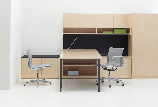 furniture systems, office, collaborative workspace, contract furniture, desks, Public Office Landscape, Herman Miller