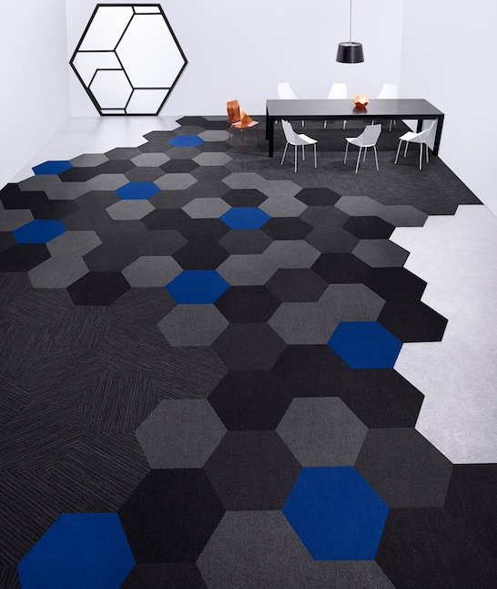 Shaw Contract Group, Hexagon, carpet, modular, trend, contract, NeoCon