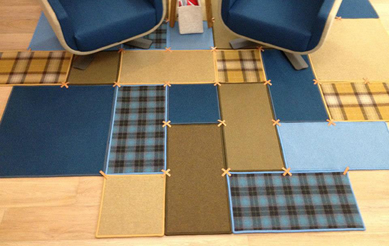 area rug, flooring, modular, customizable, carpet, BuzziSpace, BuzziPatch,