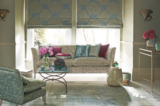 prints, weaves, embroideries, vinyl wallcoverings, velvets,  Sanderson, Aegean Collection, Fall 2013, textiles,  