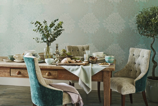 prints, weaves, embroideries, vinyl wallcoverings, velvets,  Sanderson, Aegean Collection, Fall 2013, textiles,  