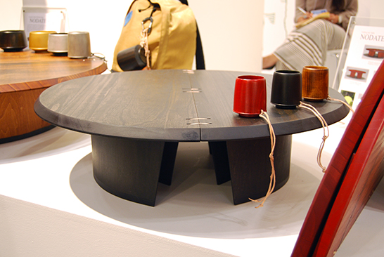 NY NOW 2013, Nodate Chabu table, Japanese design, wood, plywood, lightweight