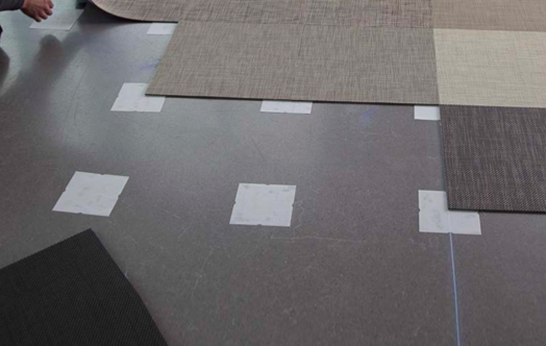 Chilewich Plynyl Floor Tiles with BioFelt