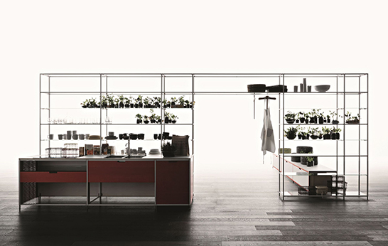 Modular and Mobile_Kitchen Trend_Meccanica kitchen system by Gabriele Centazzo for Demode