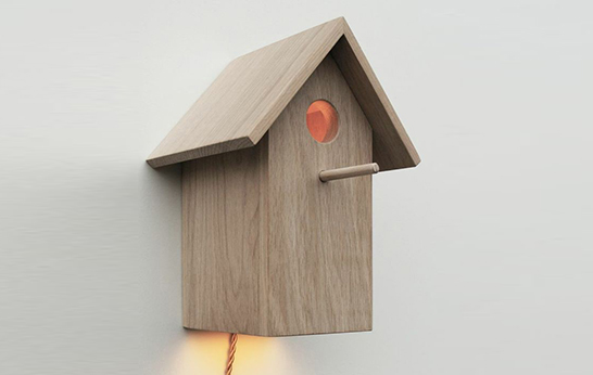 Birdhouse lamp by Inke